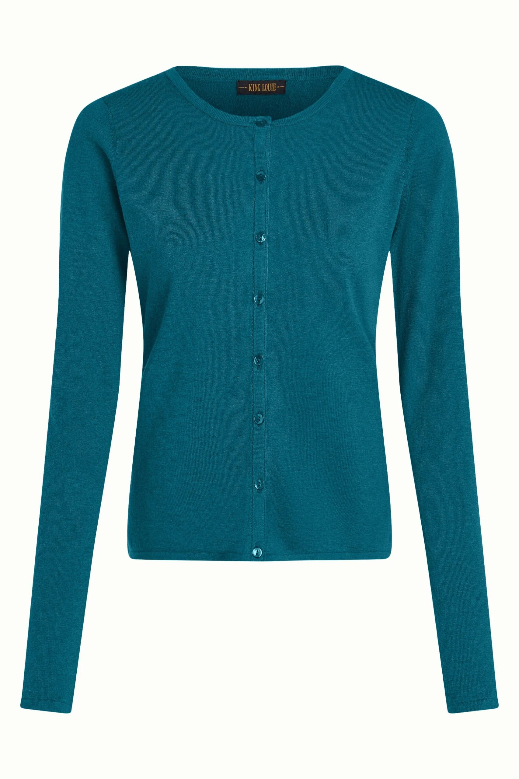 Cardi Roundneck Cocoon - Spruced Green - Afbeelding 4