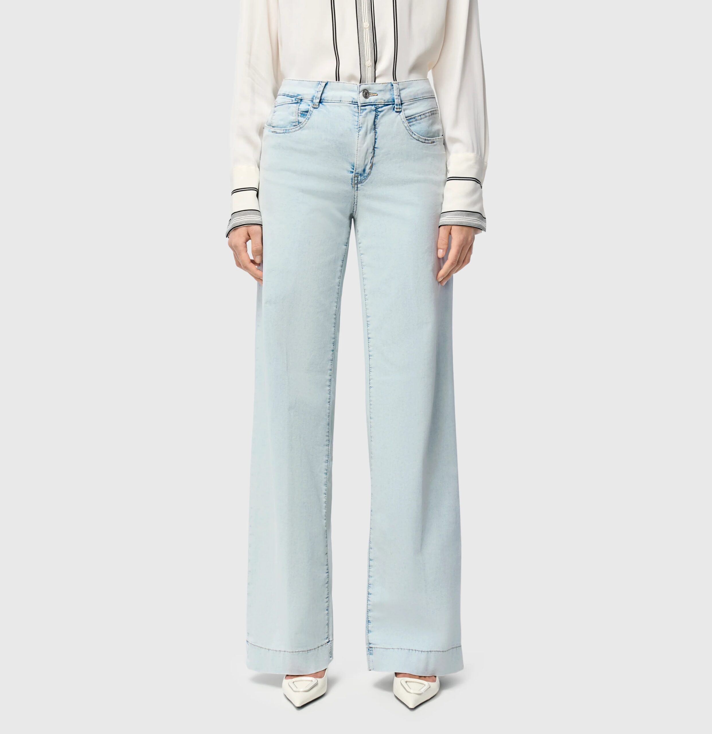 Rich Palazzo - bleached japan blue - Afbeelding 5