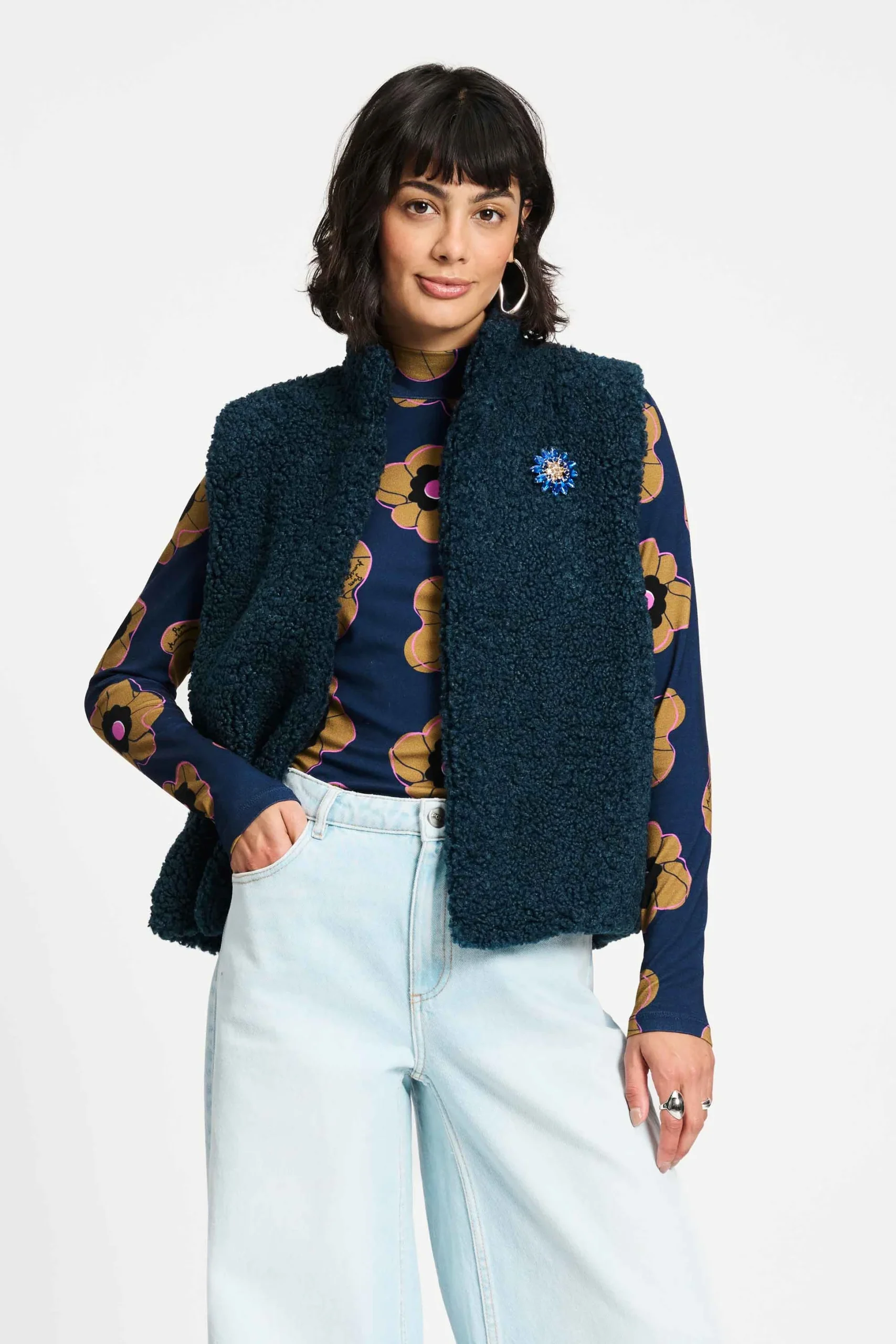 GILET - Teddy Love Navy - Donkerblauw - Afbeelding 5