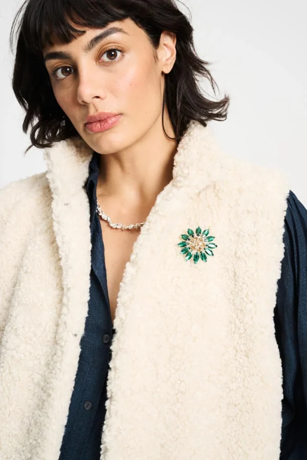GILET - Teddy Love Ecru - Off white