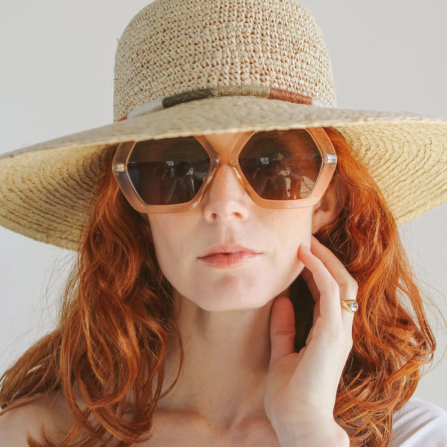 Mia Raffia Capeline - Natural - Afbeelding 3