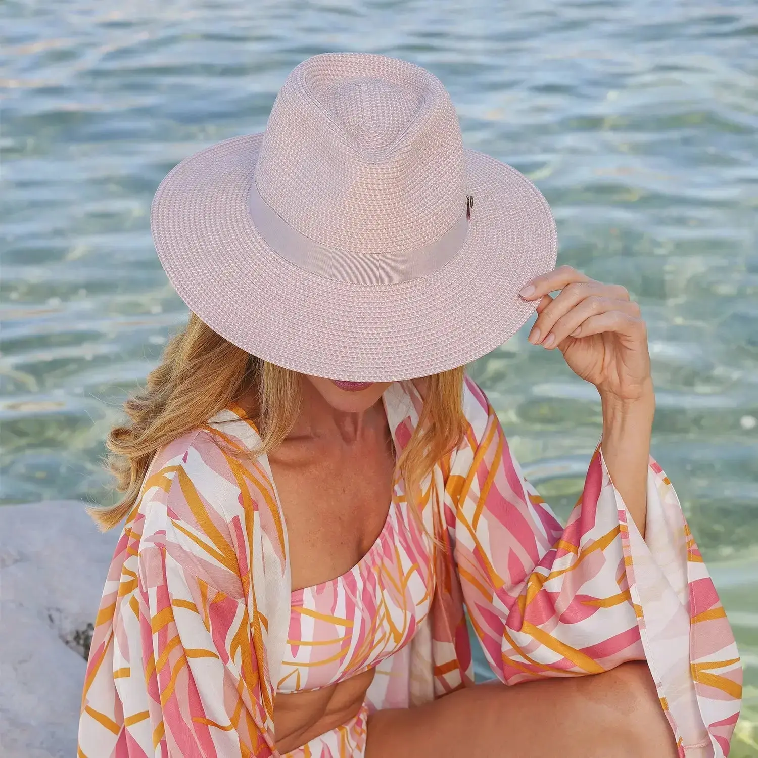 Serenity Fedora - Rose/White - Afbeelding 3