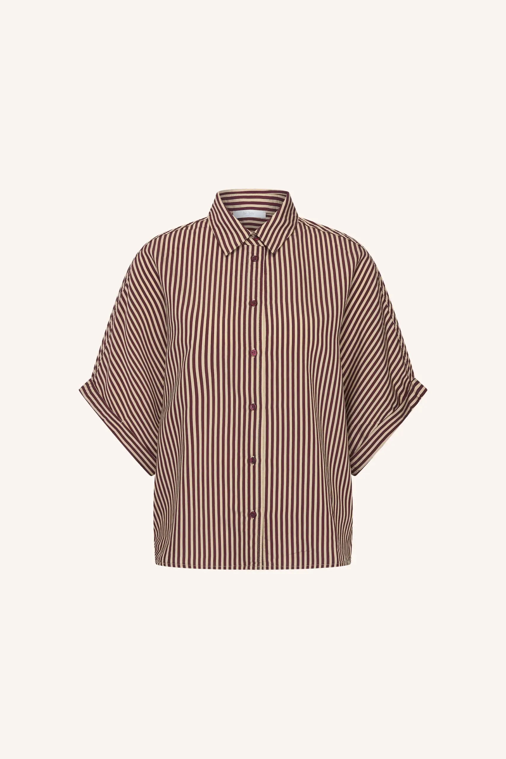 sunny stripe blouse - burgundy stripe - Afbeelding 4