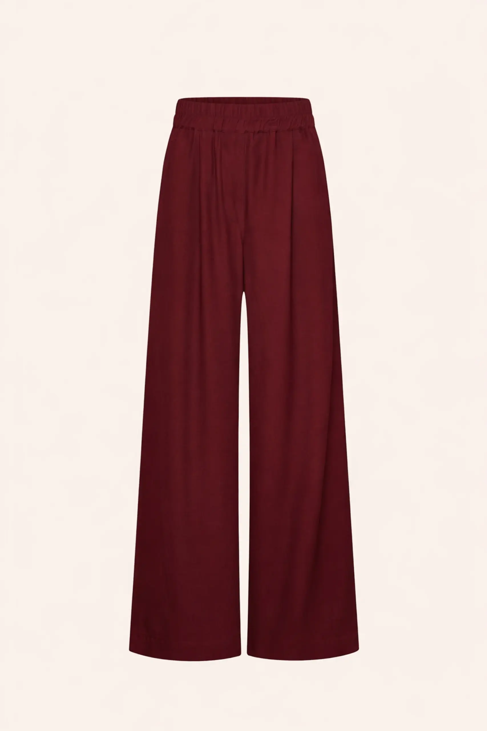 benji viscose pants - wine - Afbeelding 4