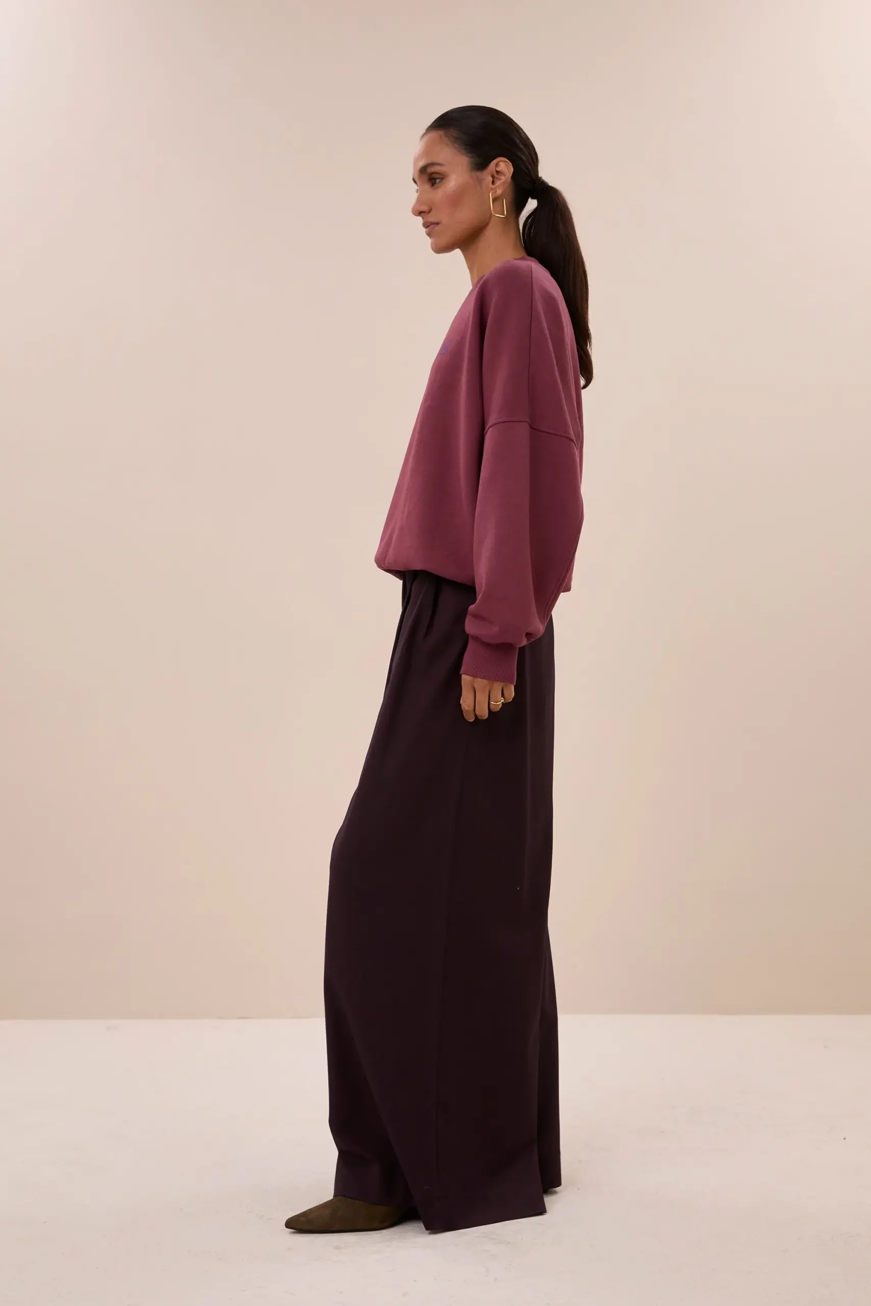 malyn logo sweater - burgundy crush - Afbeelding 2