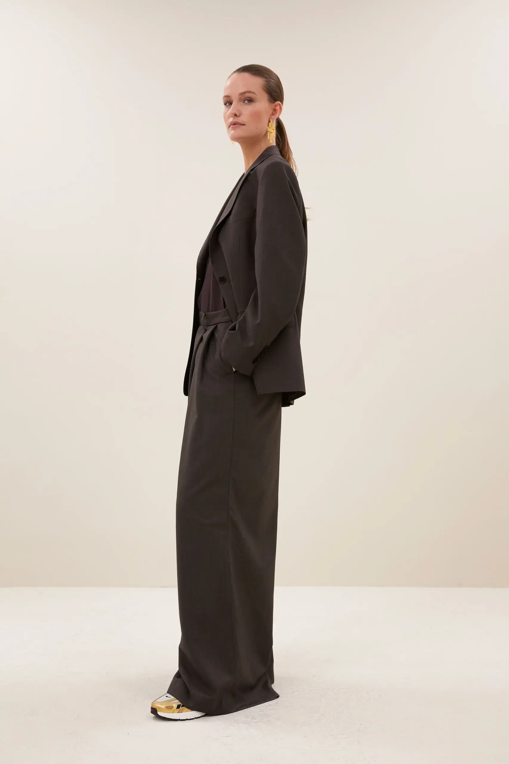 mikkel blazer - dark brown - Afbeelding 2