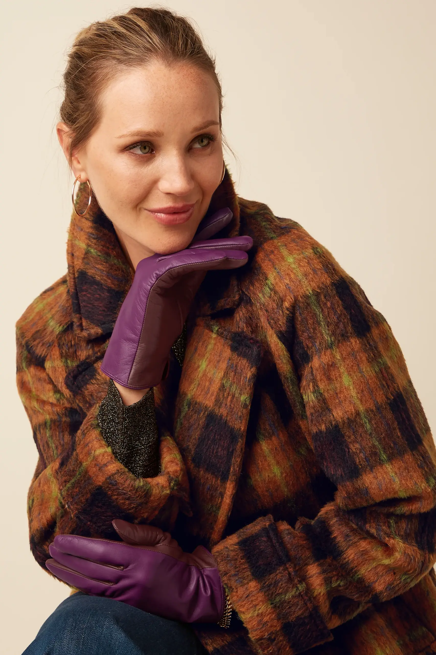 Leather Gloves - Caspia Purple - Afbeelding 2