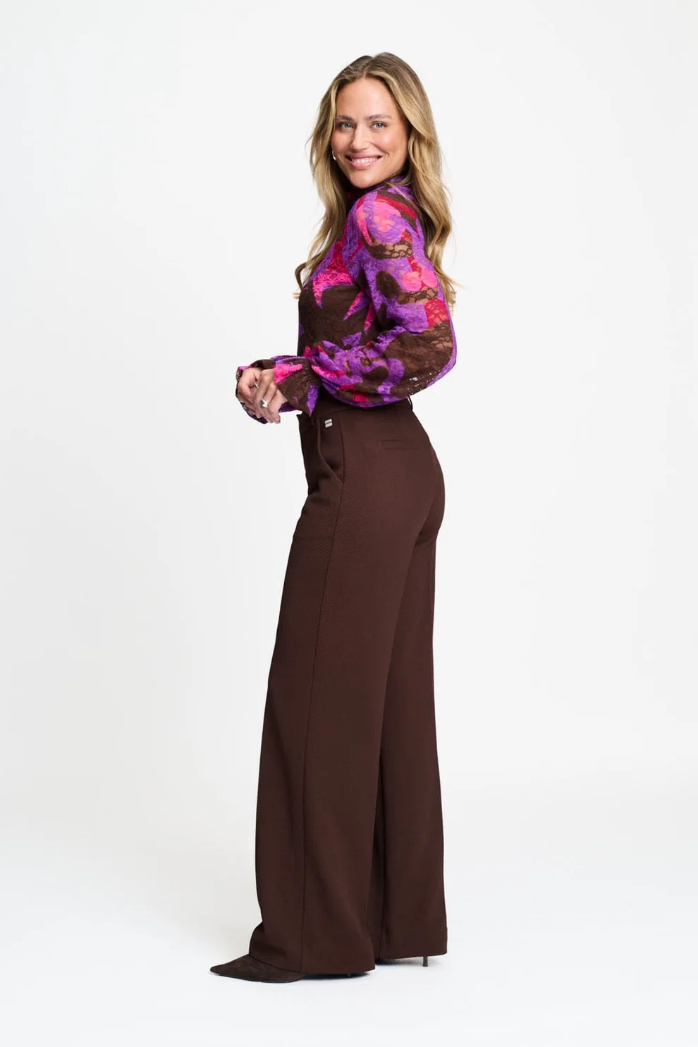 PANTS - Lara Chocolate Brown - Bruin - Afbeelding 2