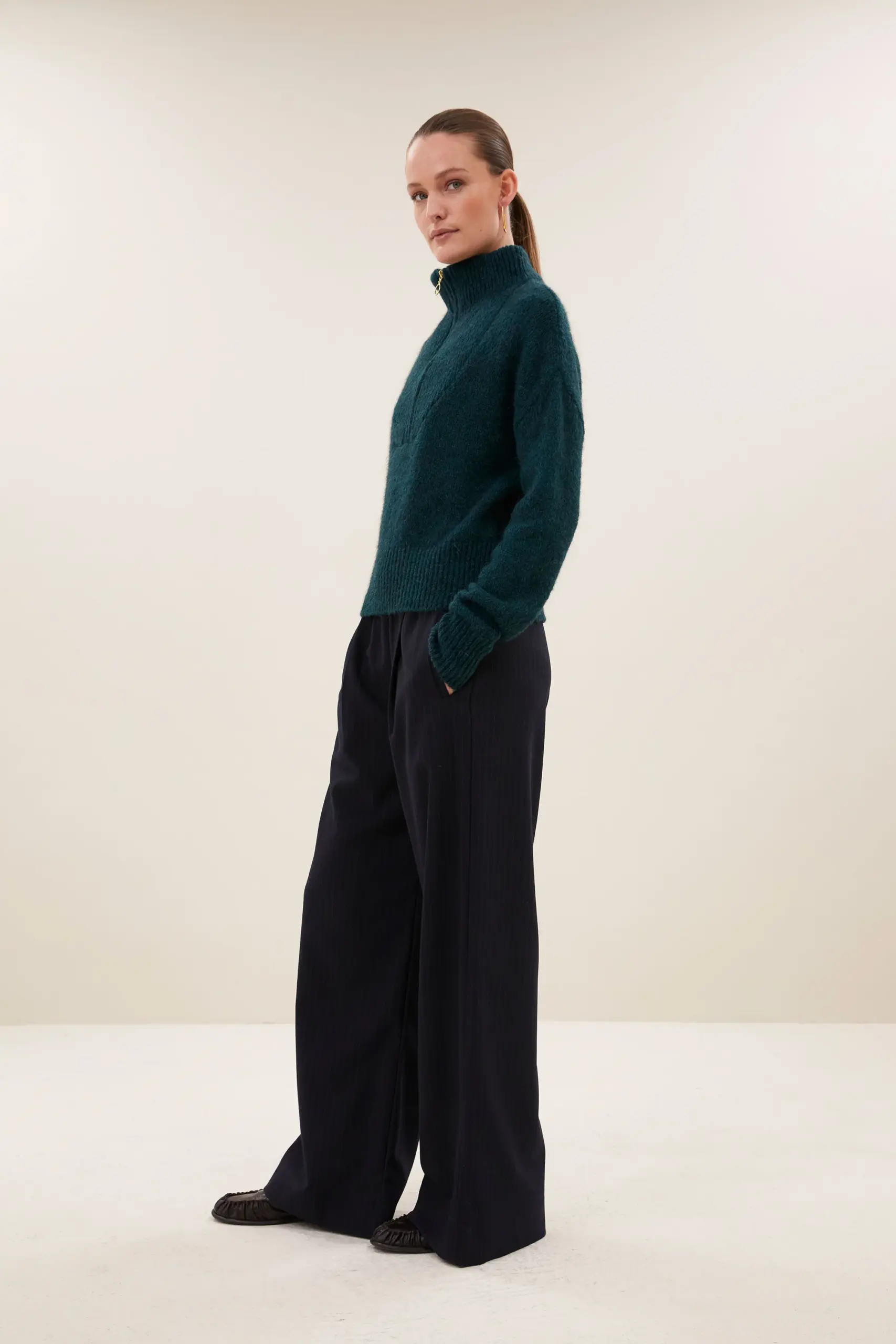 boxy beau pullover - Donkergroen - Afbeelding 3