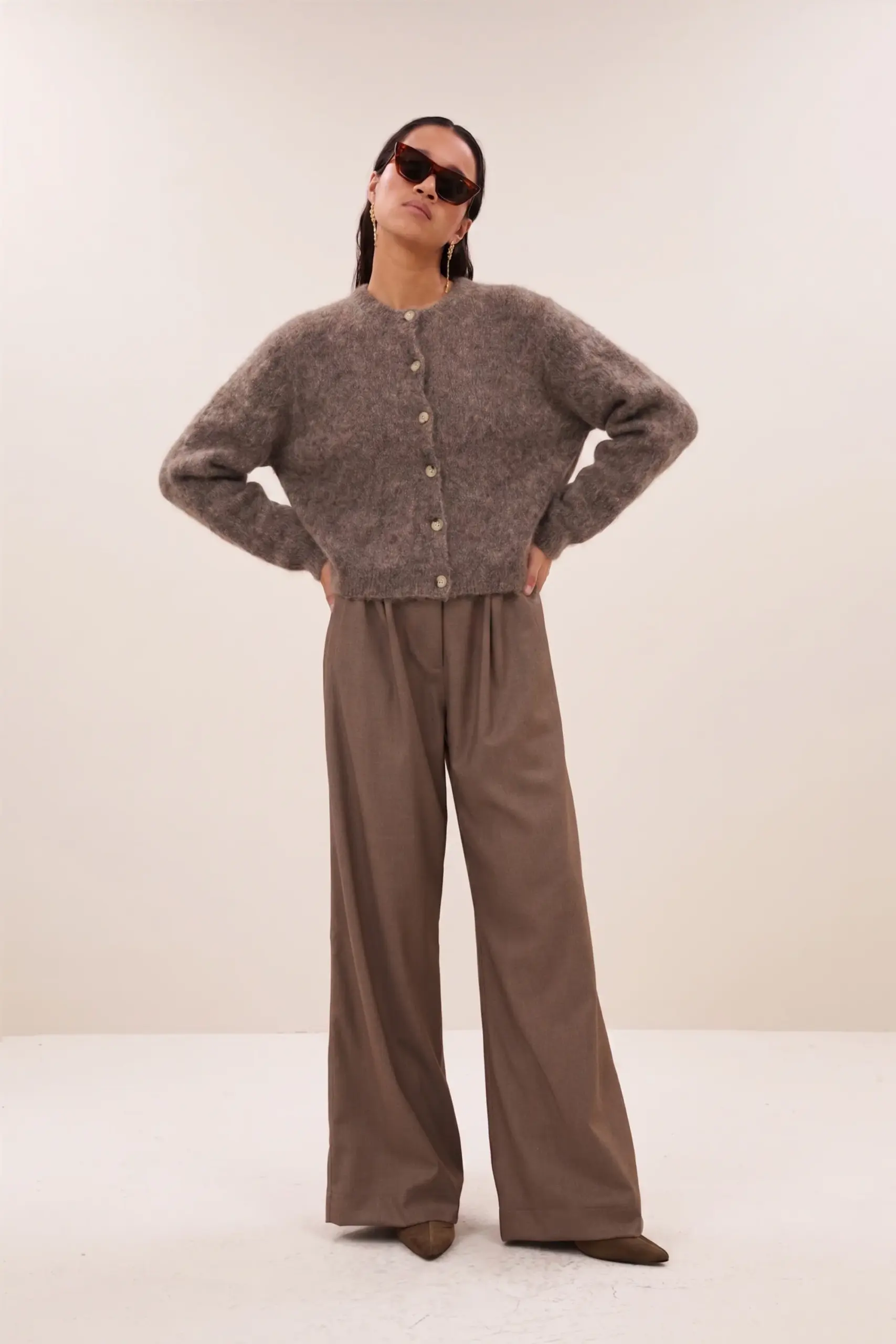vasile cardigan - dark biscuit - Afbeelding 2