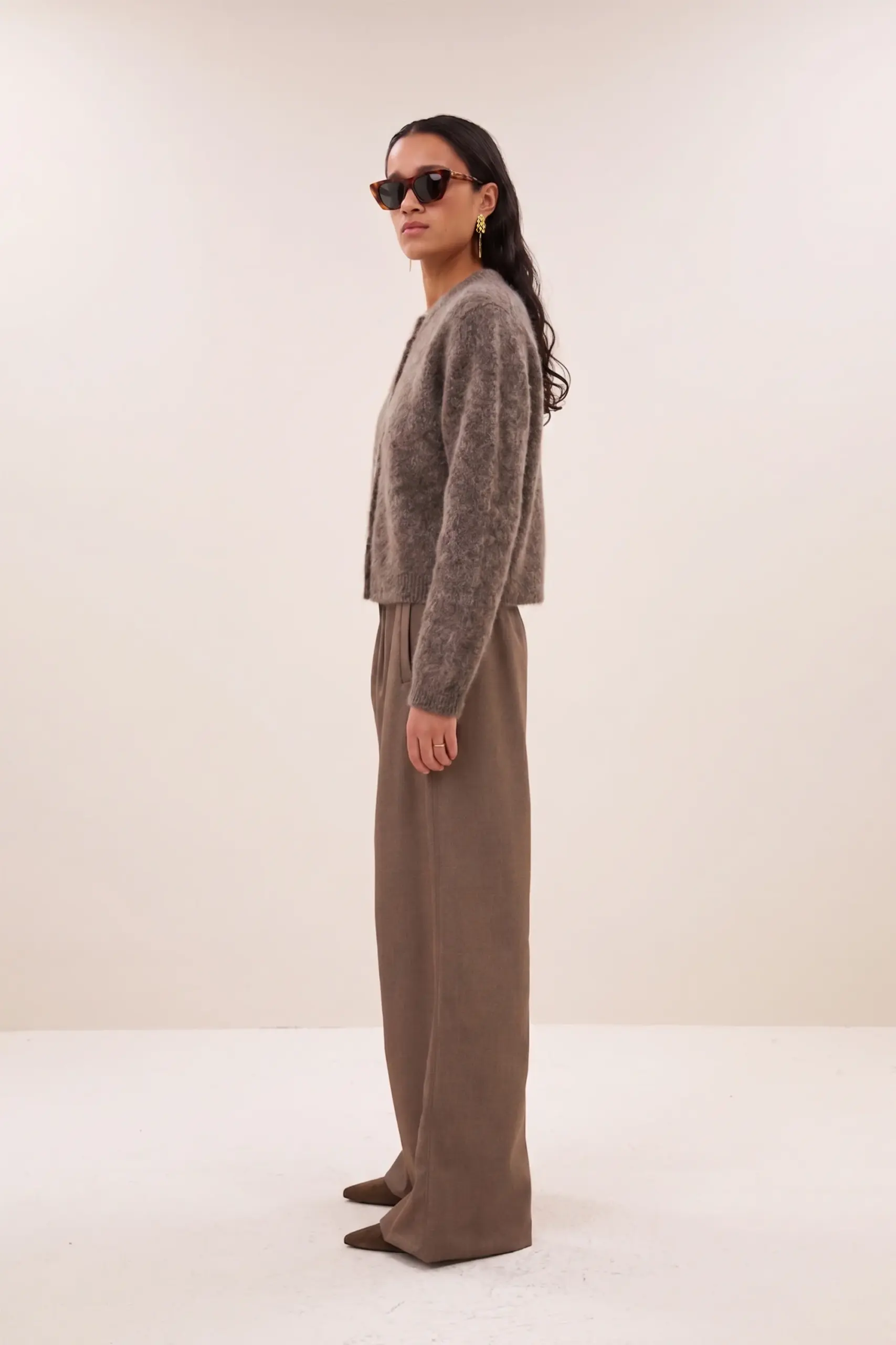 vasile cardigan - dark biscuit - Afbeelding 3