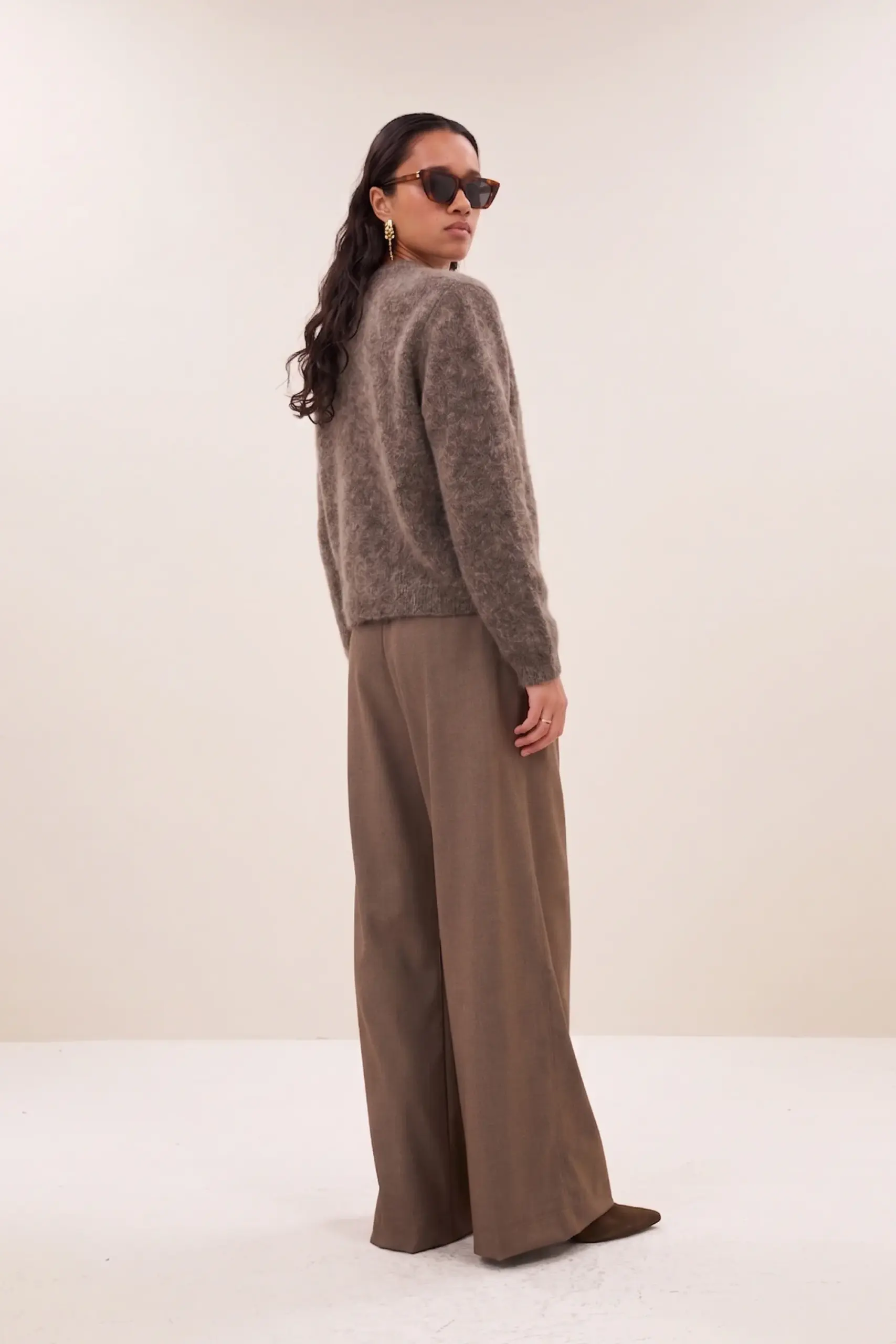 vasile cardigan - dark biscuit - Afbeelding 4