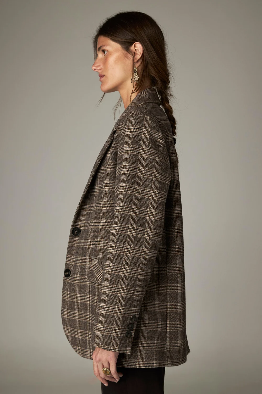 Single breasted blazer - Ruit multi - Afbeelding 2