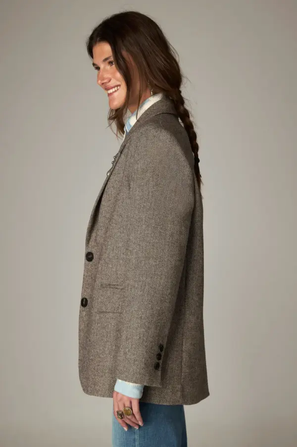 Single breasted blazer - CHOCOLAT