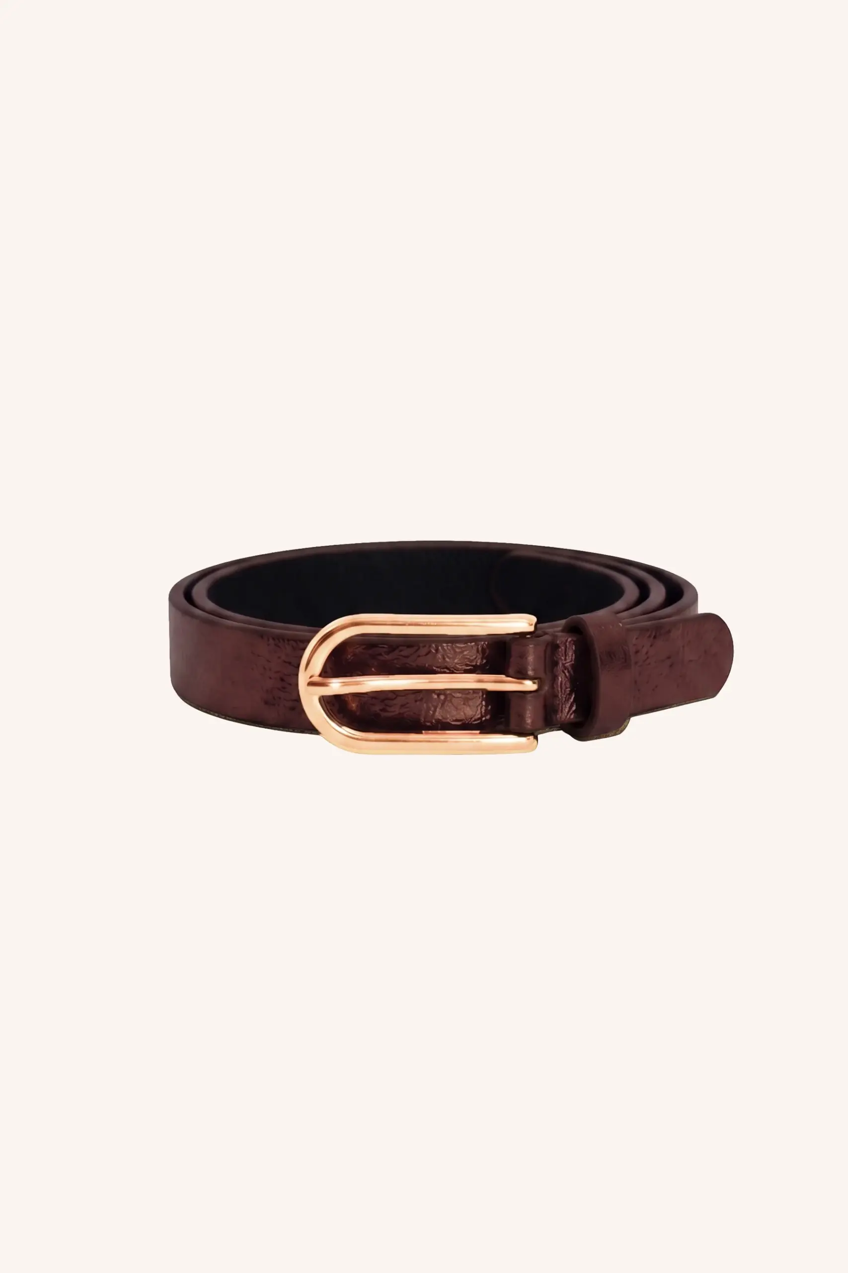 lovi metallic belt - copper