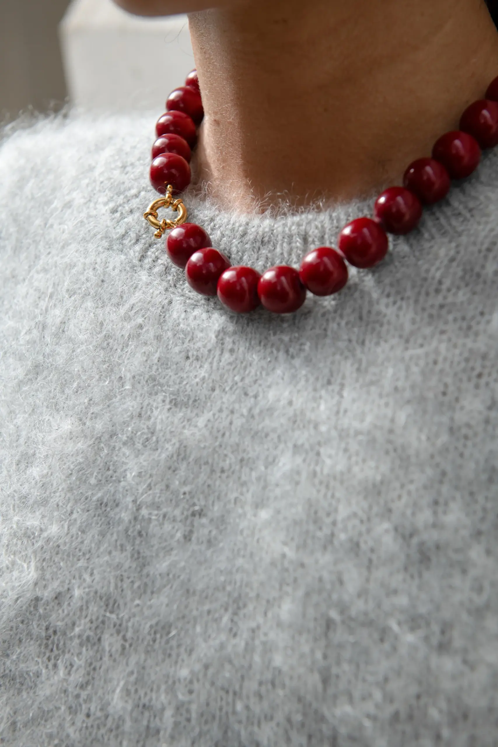 micky necklace - burgundy crush - Afbeelding 2