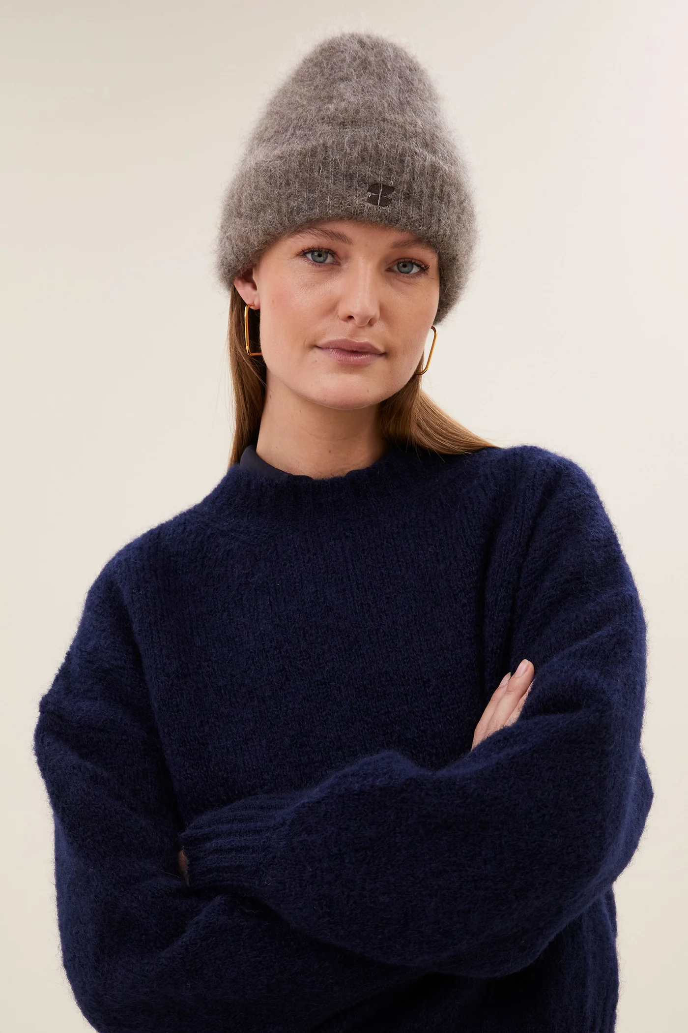 logo norton beanie - dark biscuit - Afbeelding 2