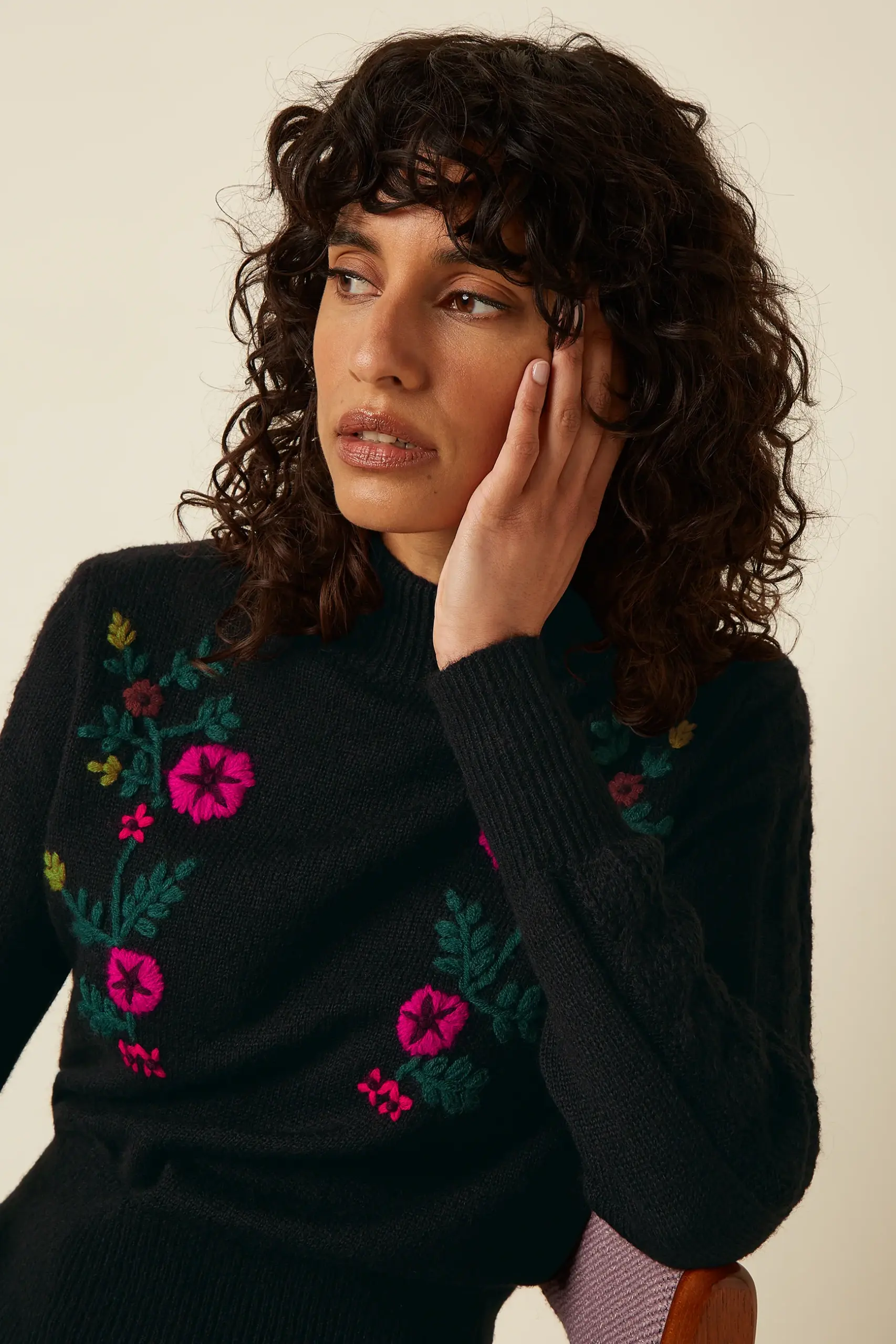 Nilde Top Moss - Zwart - Afbeelding 2