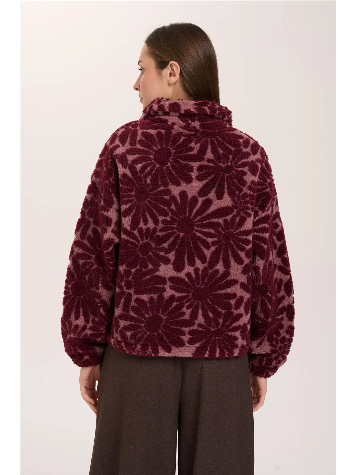 Sweatshirt - bordeaux rood - Afbeelding 2