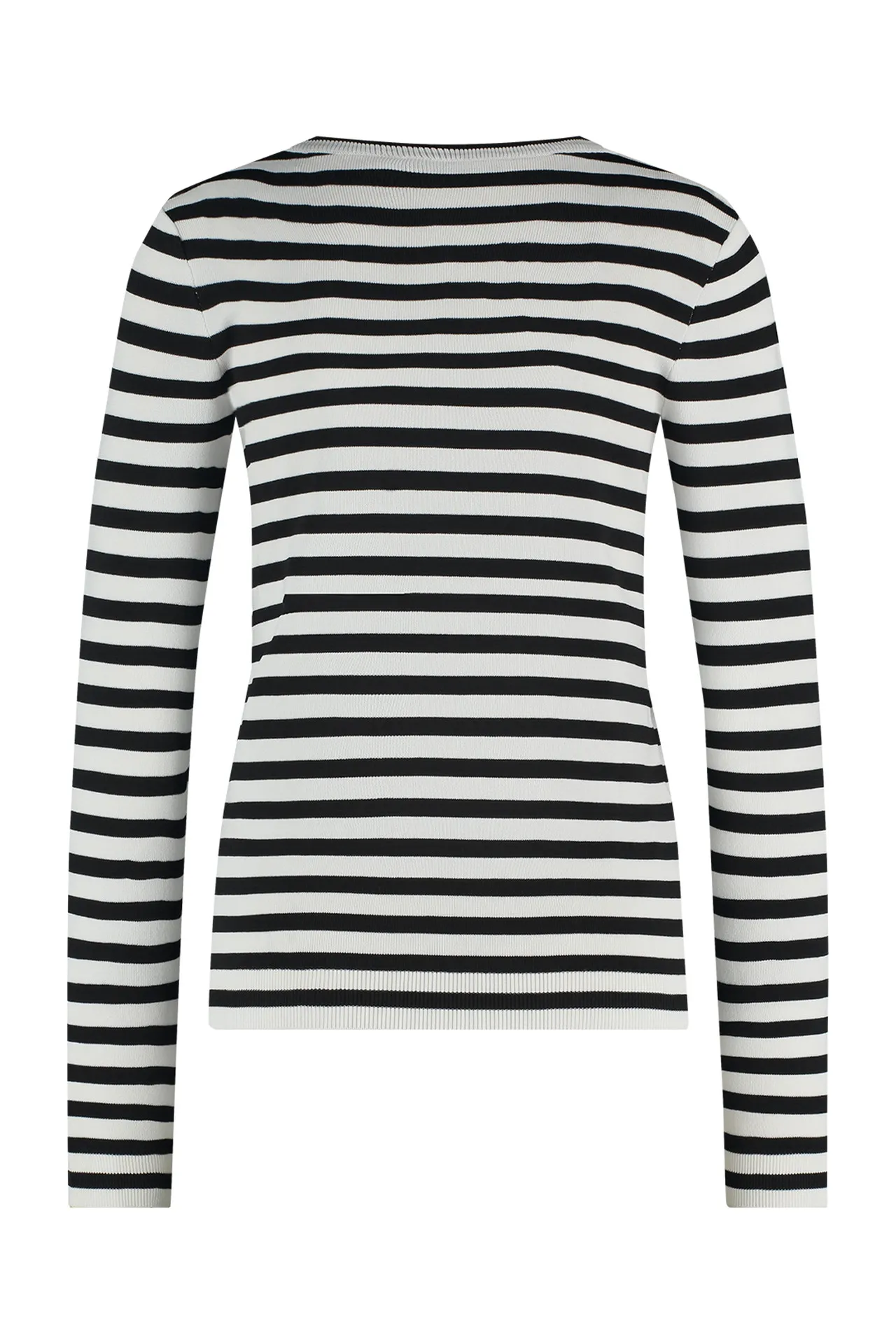 Luna stripe pullover - Off white - Afbeelding 4