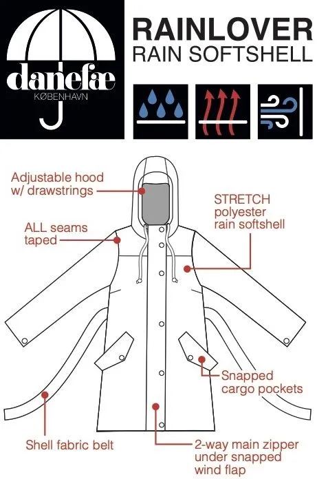 Danerainlover Raincoat - Groen - Afbeelding 3