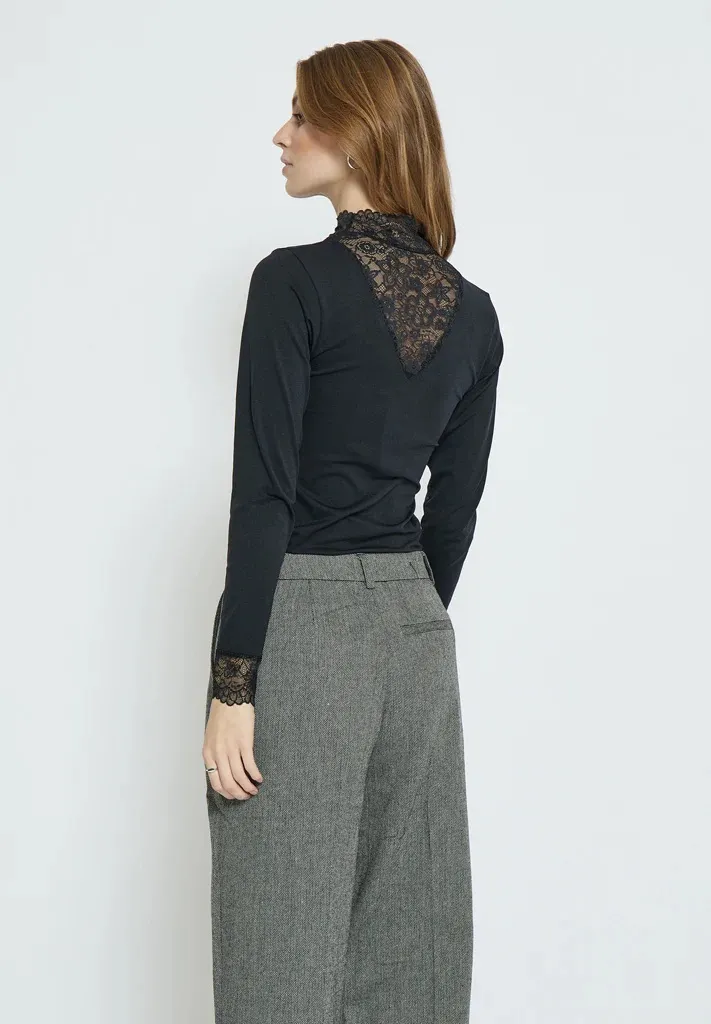 MSVanessa V-cut Blouse - Zwart - Afbeelding 5