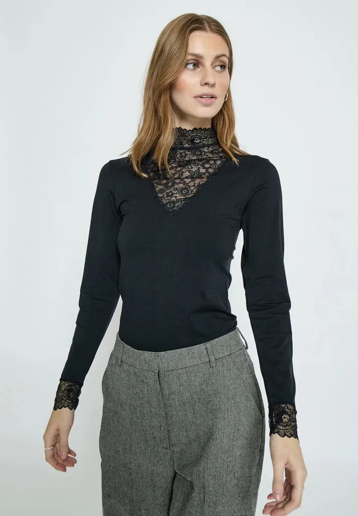 MSVanessa V-cut Blouse - Zwart - Afbeelding 6
