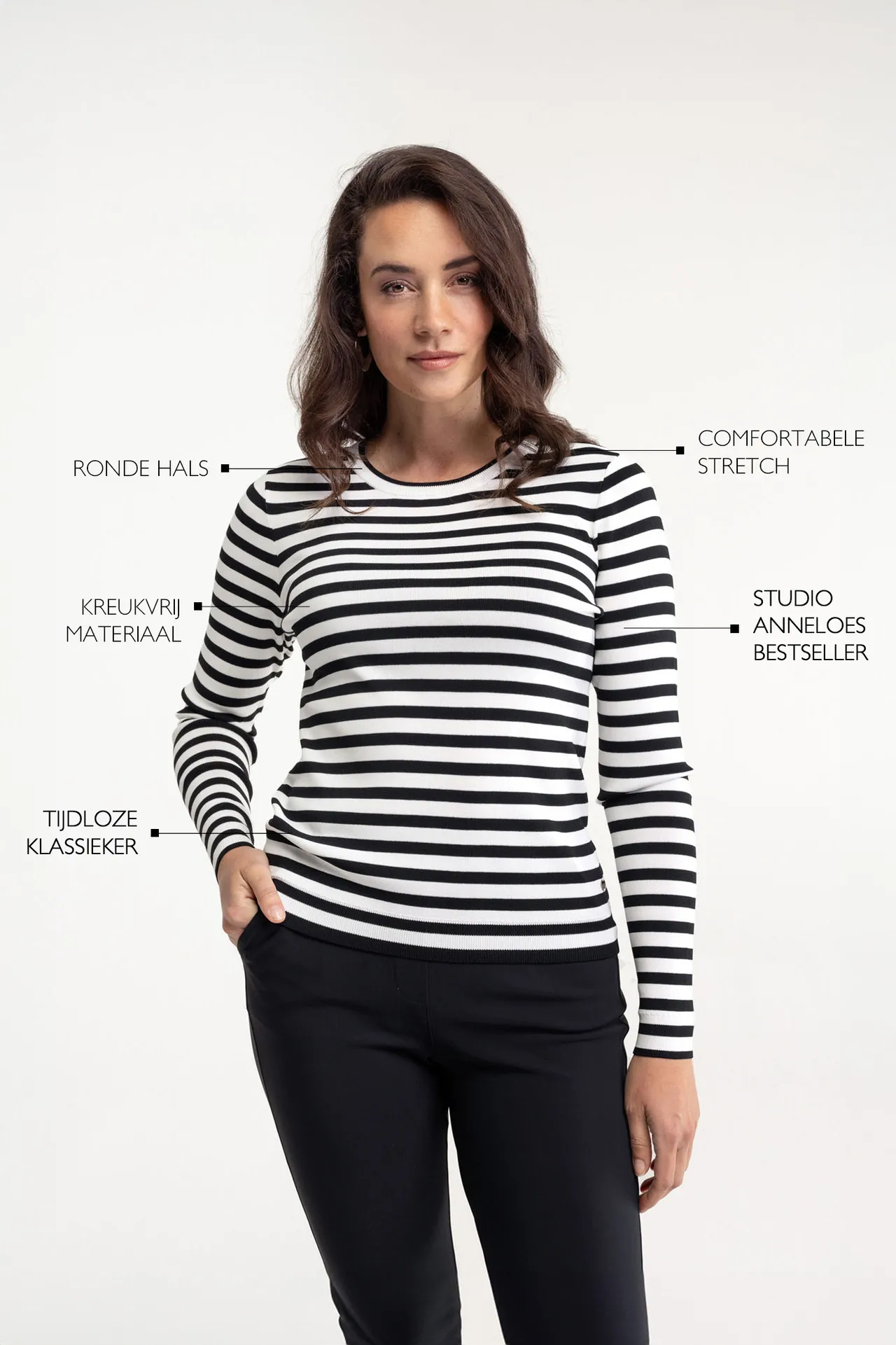 Luna stripe pullover - Blauw - Afbeelding 4