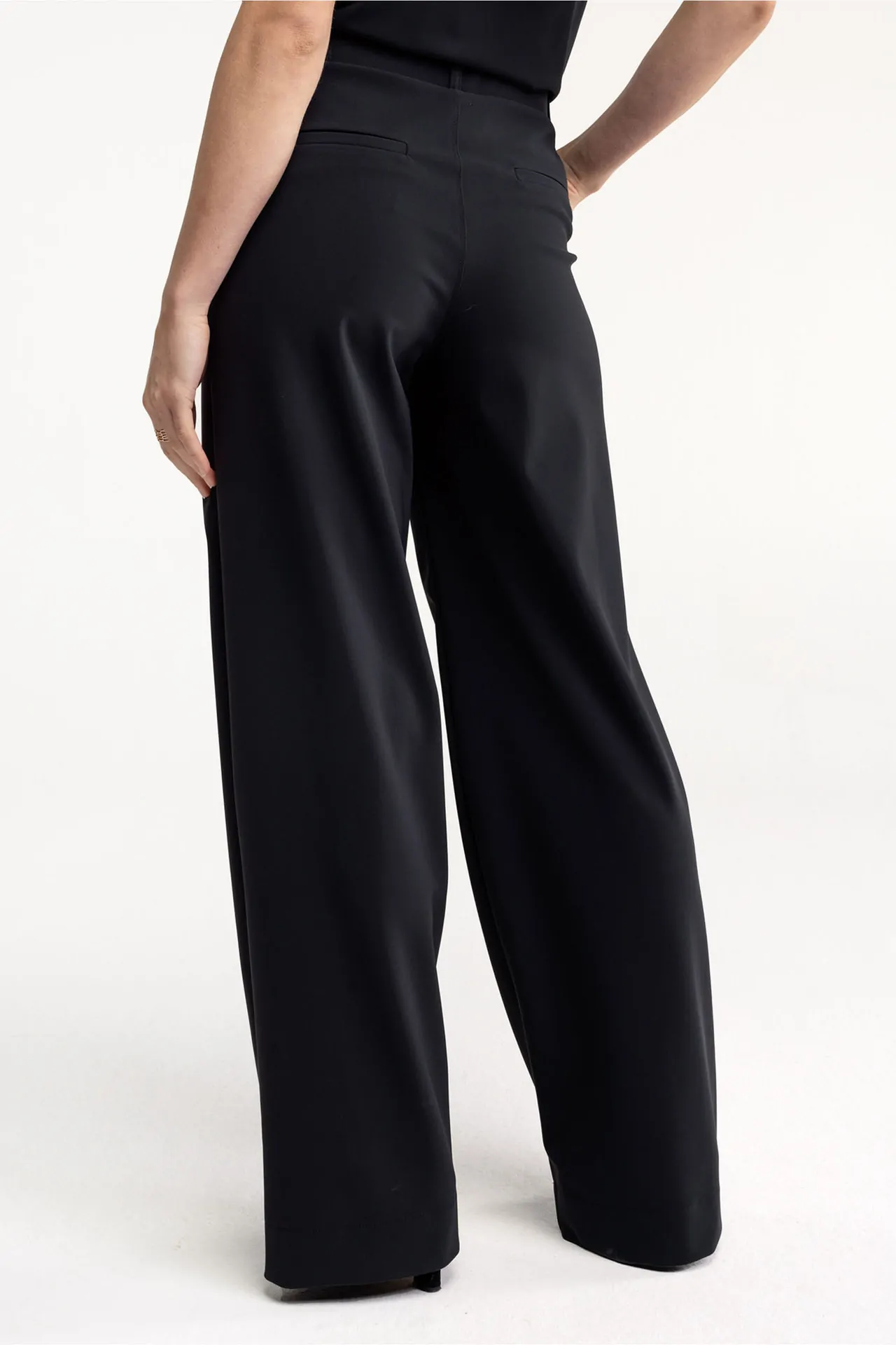 Lexie LONG bonded trousers - Zwart - Afbeelding 3