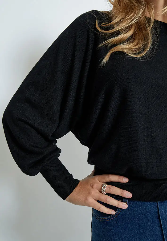 MSDana Knit Pullover - Zwart - Afbeelding 3