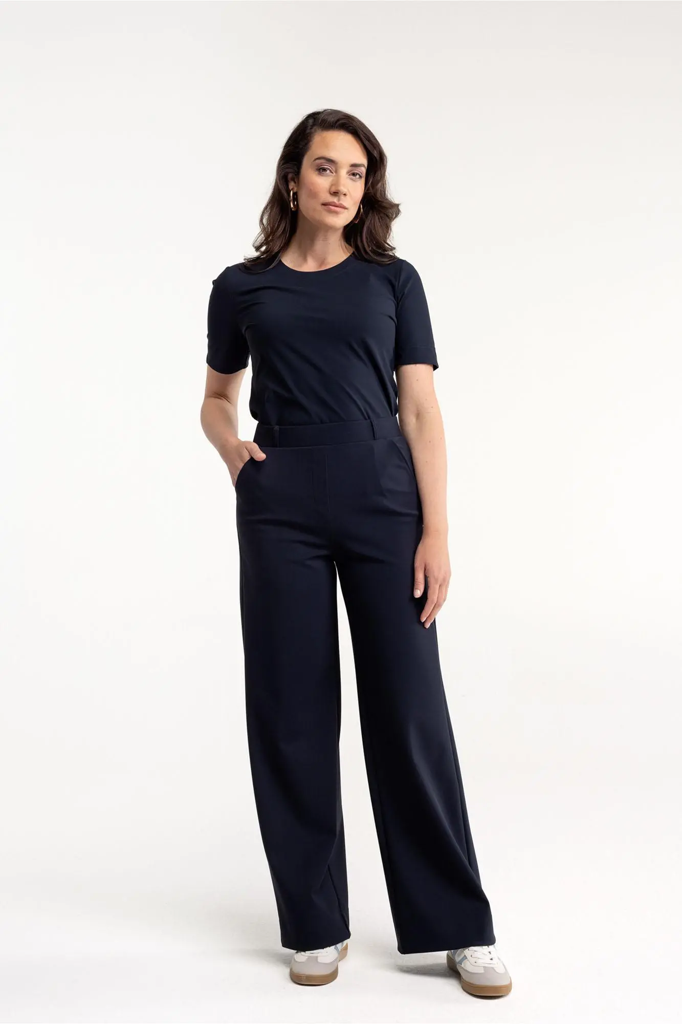 Lexie bonded trousers - Blauw