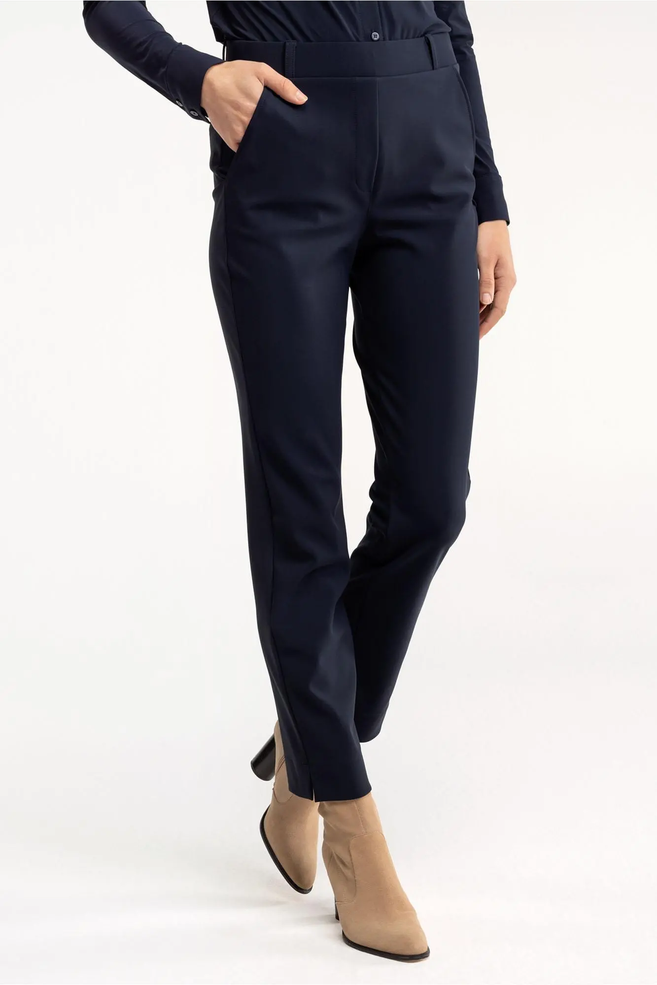 Anne bonded trousers - Blauw - Afbeelding 3