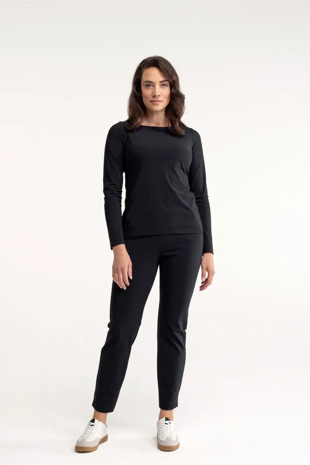 Anne bonded trousers - Zwart