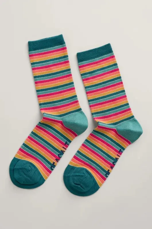 Sparkle Sailor Socks - Jade