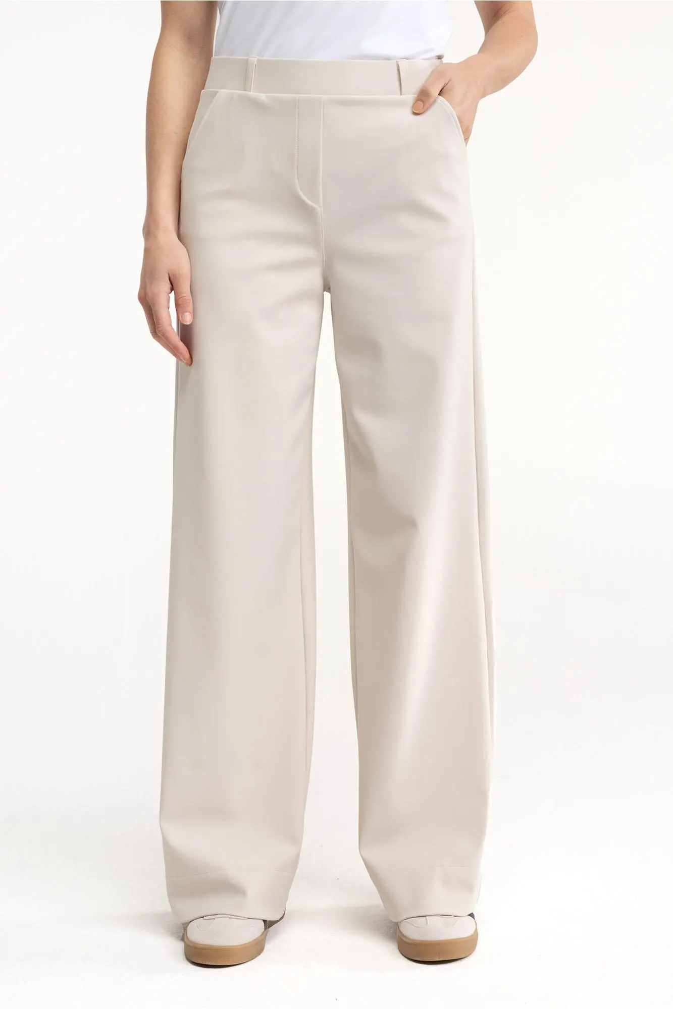 Lexie bonded trousers - Ecru - Afbeelding 2