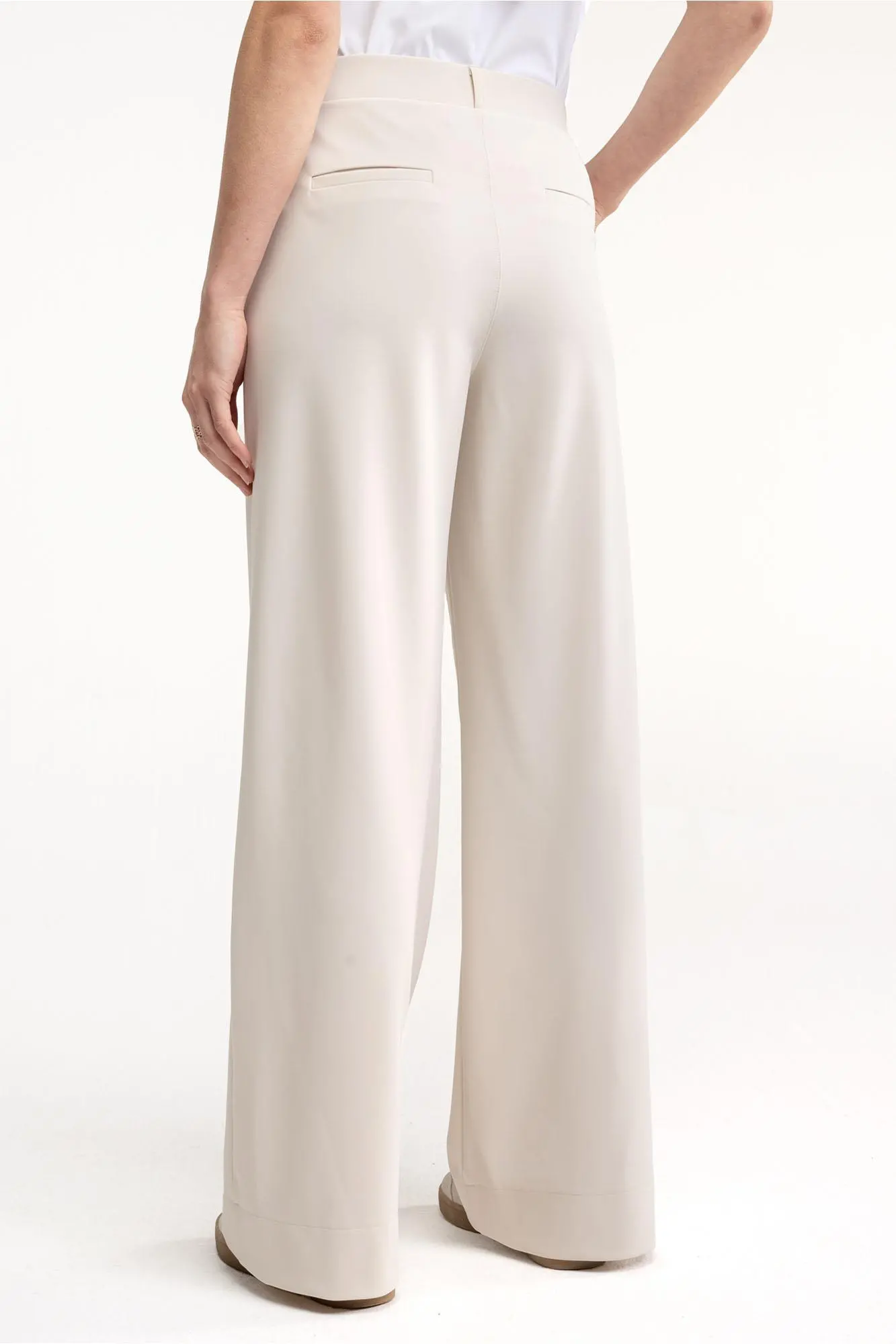 Lexie bonded trousers - Ecru - Afbeelding 3