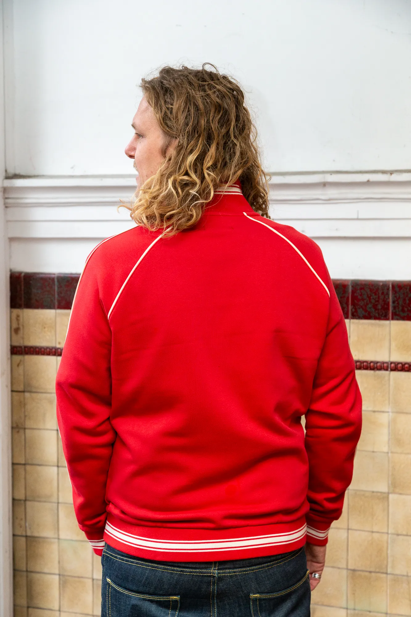 Jacket Raglan Heavy Sweat - Rood - Afbeelding 3