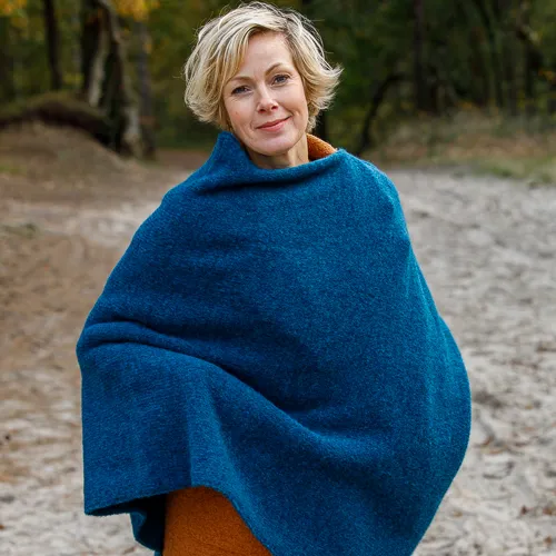 Poncho Maud - Blauw