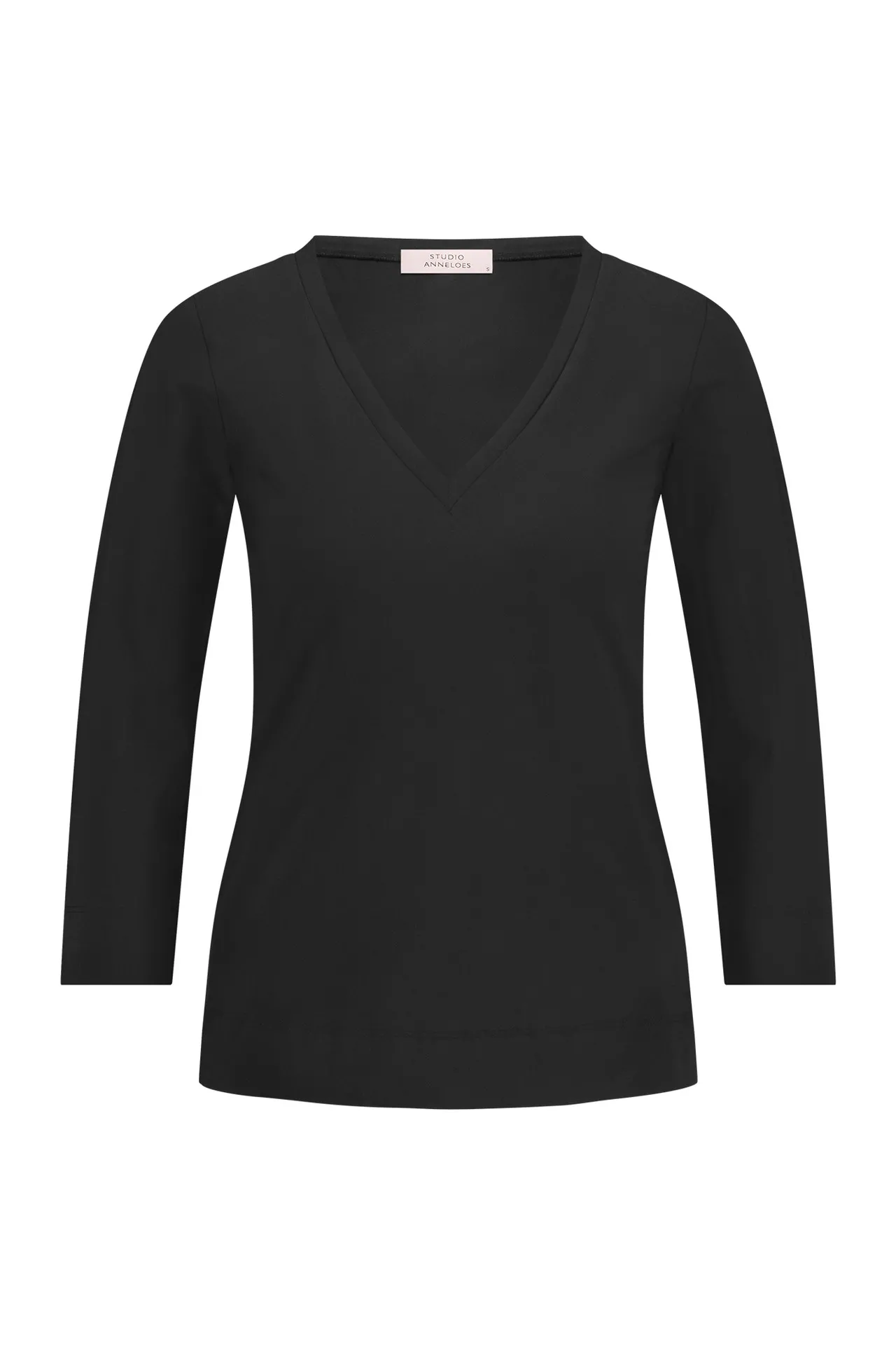 Emma vneck top - Zwart - Afbeelding 6