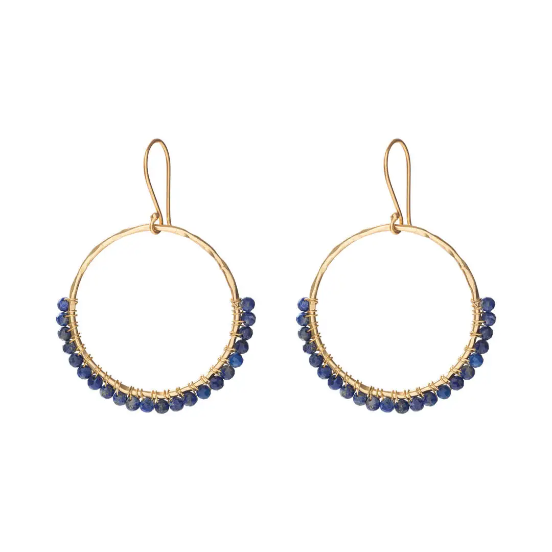 Kindness Lapis Lazuli GP Earrings - Lapis Lazuli