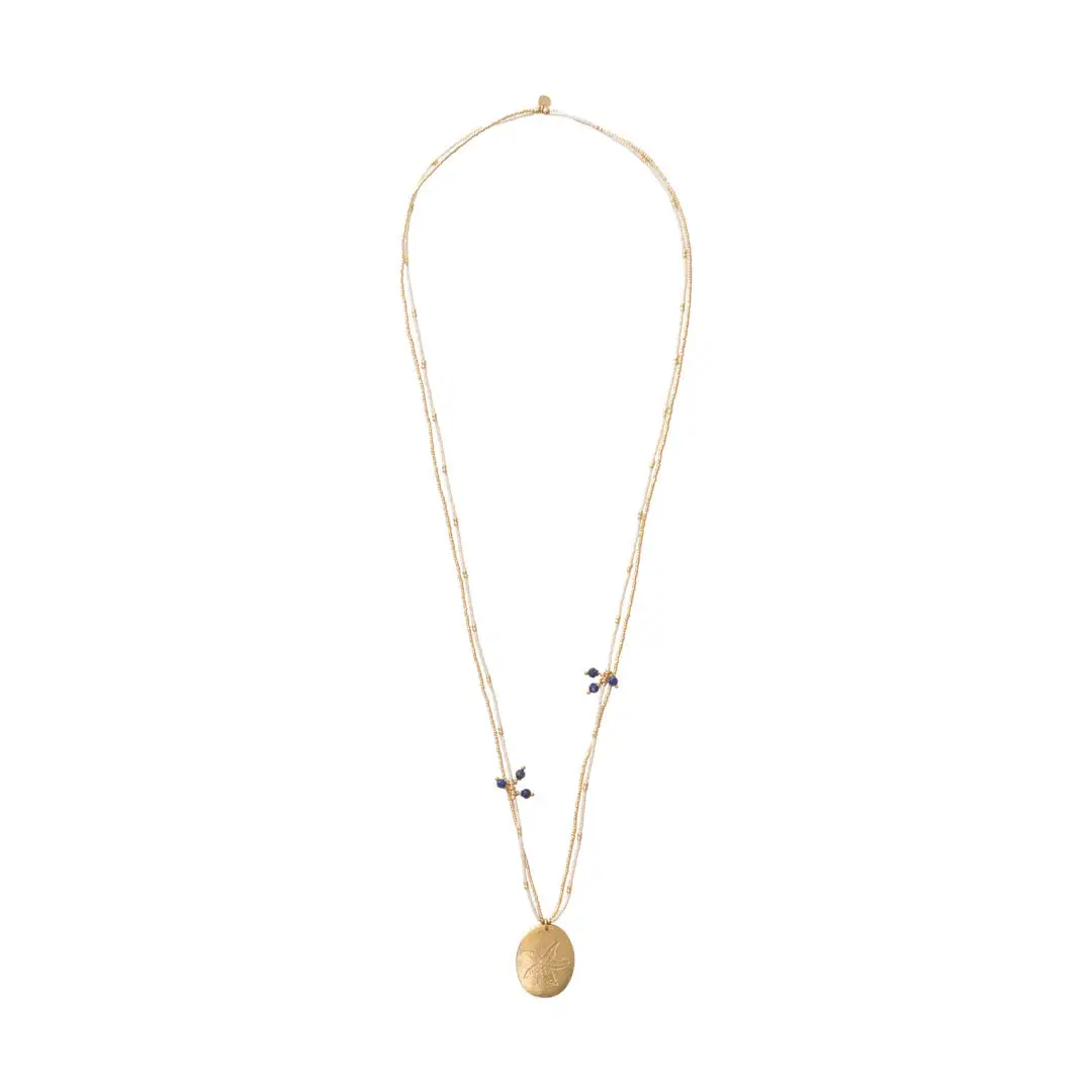 Courage Lapis Lazuli GC Necklace - Lapis Lazuli