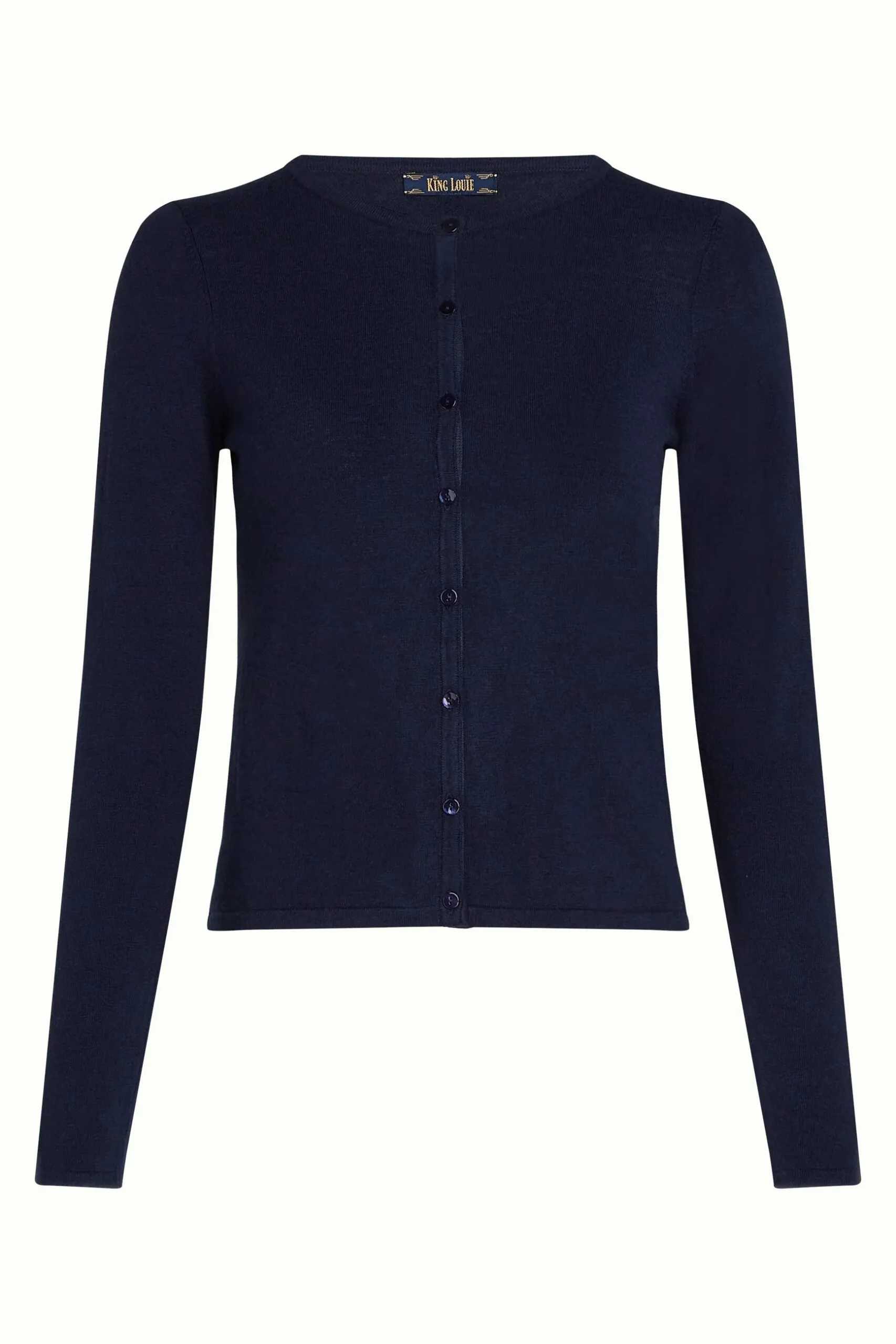 Cardi Roundneck Cocoon - Donkerblauw - Afbeelding 6