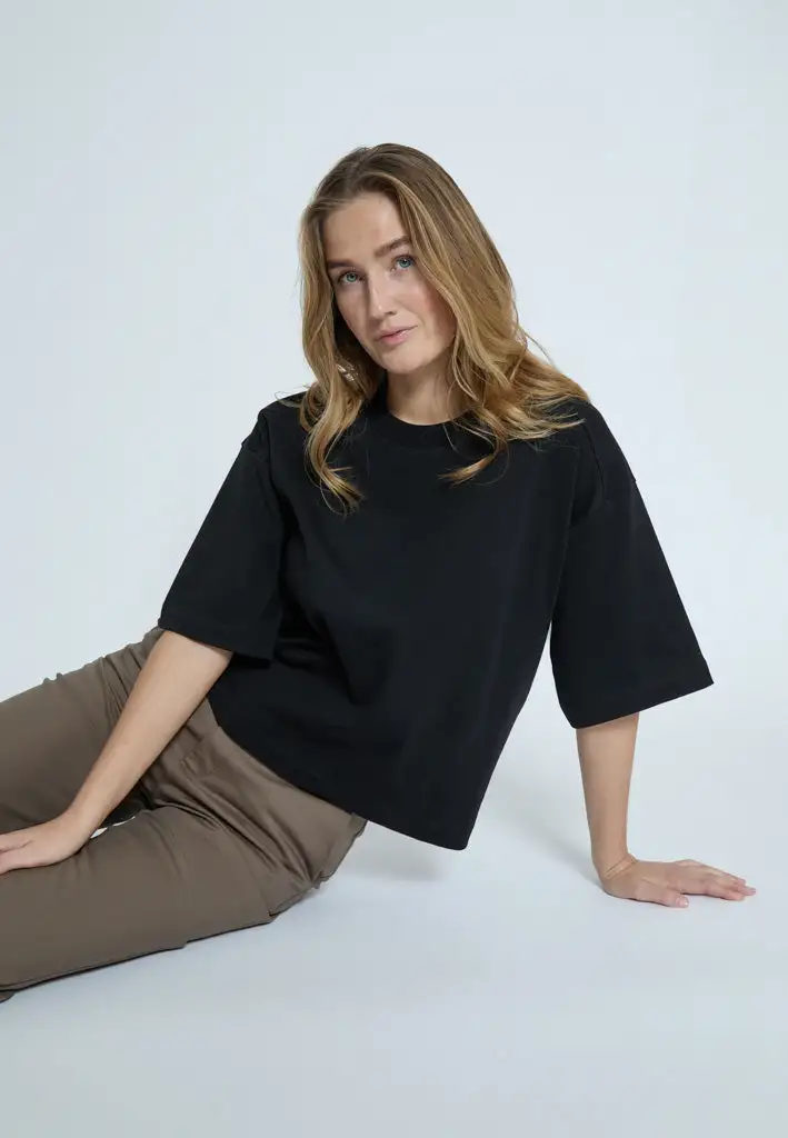PCFiola GOTS T-shirt - Zwart - Afbeelding 4