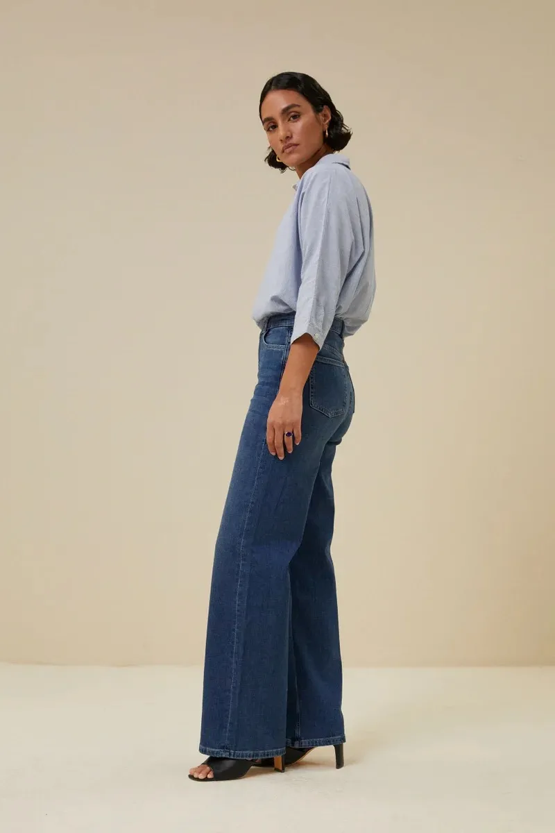 lina mj pant - Denim - Afbeelding 2