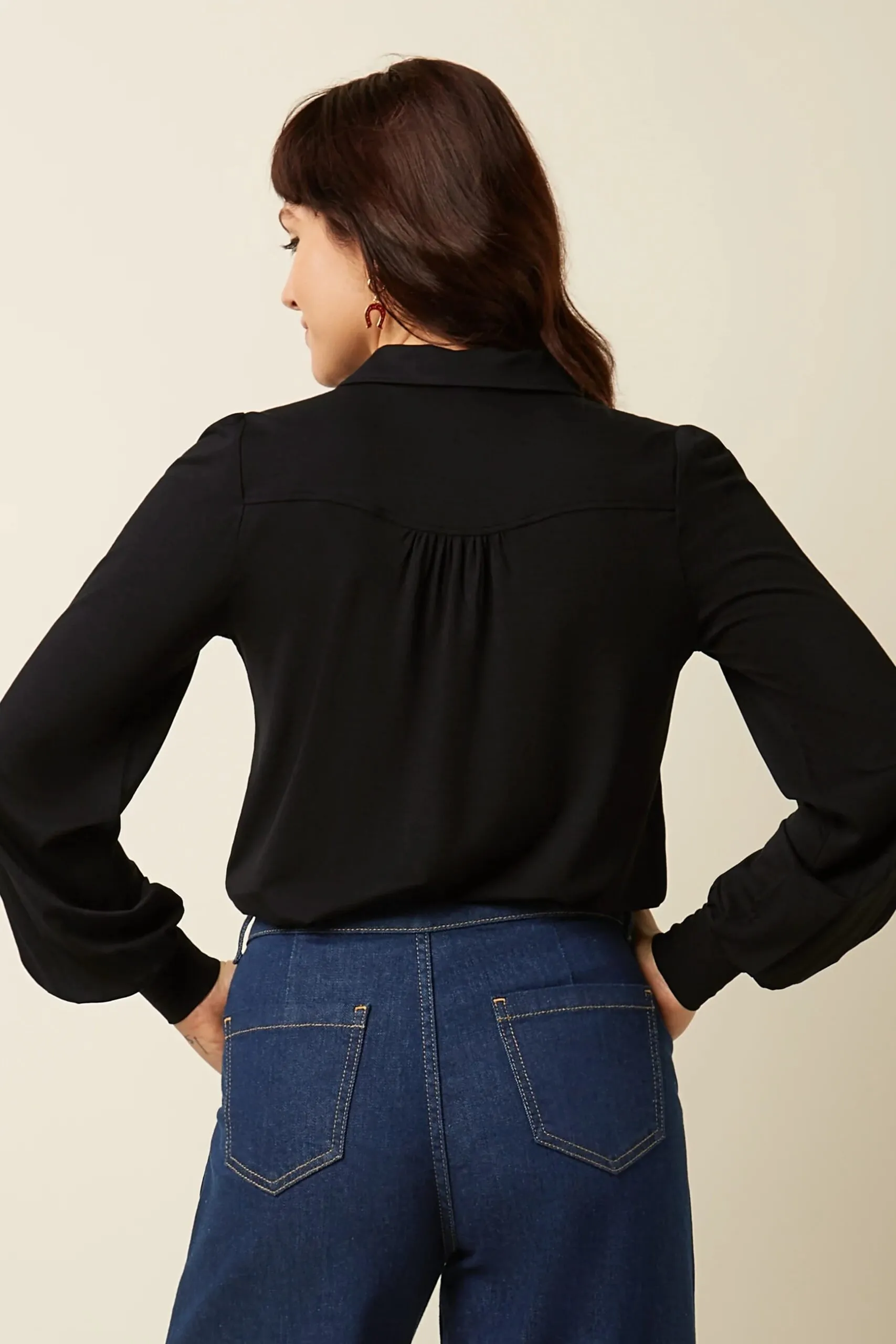 Carina Blouse Viscose Light - Zwart - Afbeelding 3