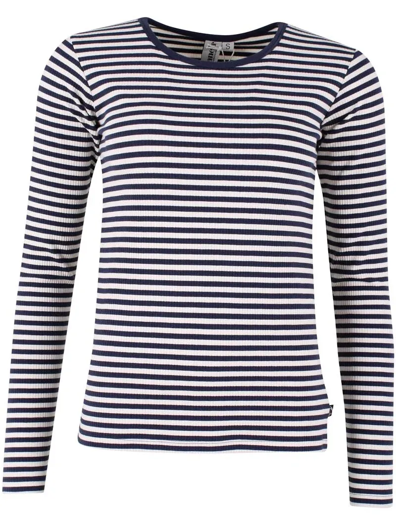 Danehero Ribbing Tee - Navy - Afbeelding 5