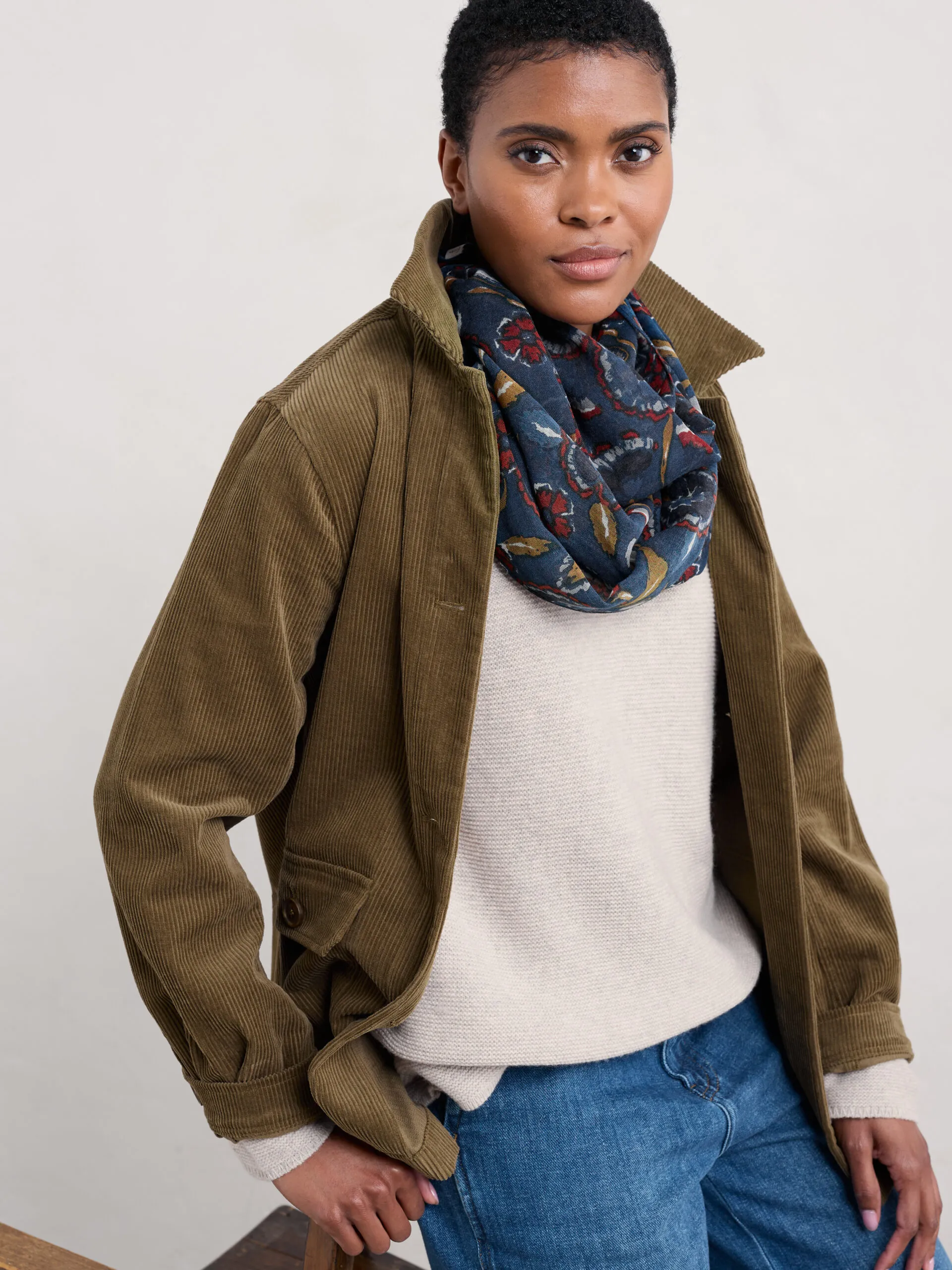 Pretty Circle Scarf - Donkerblauw - Afbeelding 2