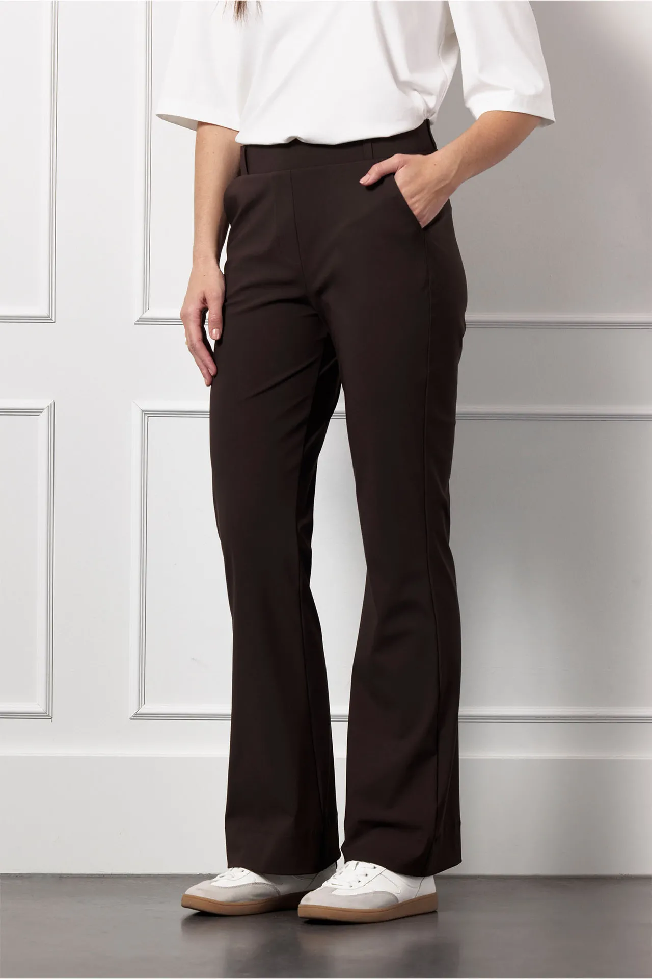 Flair bonded trousers - Espresso