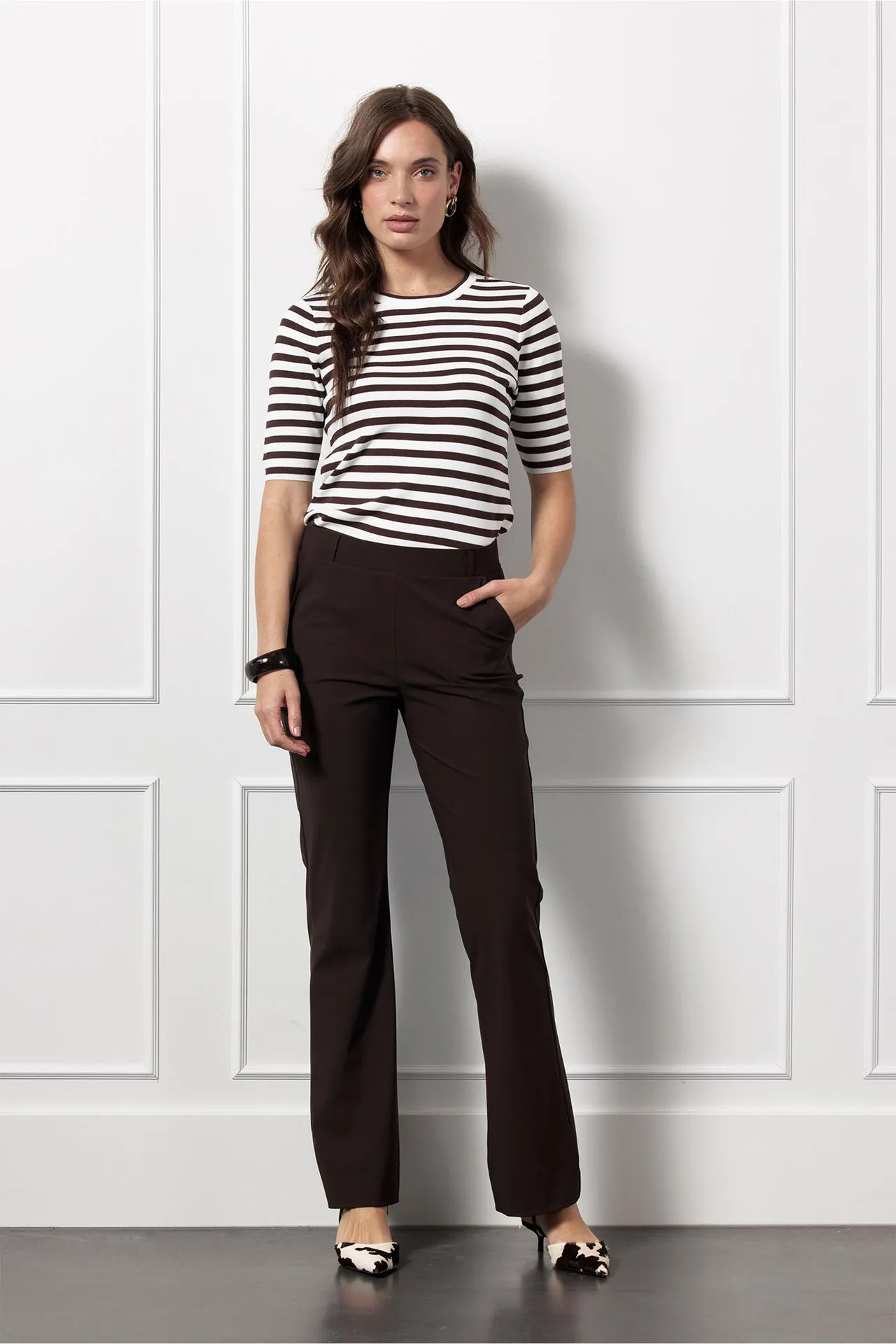Flair bonded trousers - Espresso - Afbeelding 2