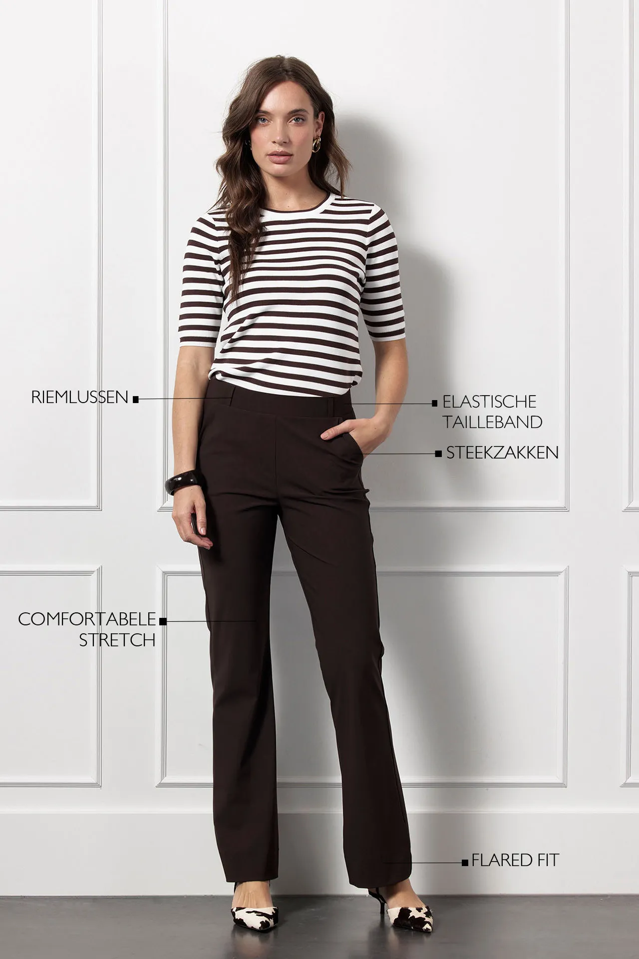 Flair bonded trousers - Espresso - Afbeelding 3